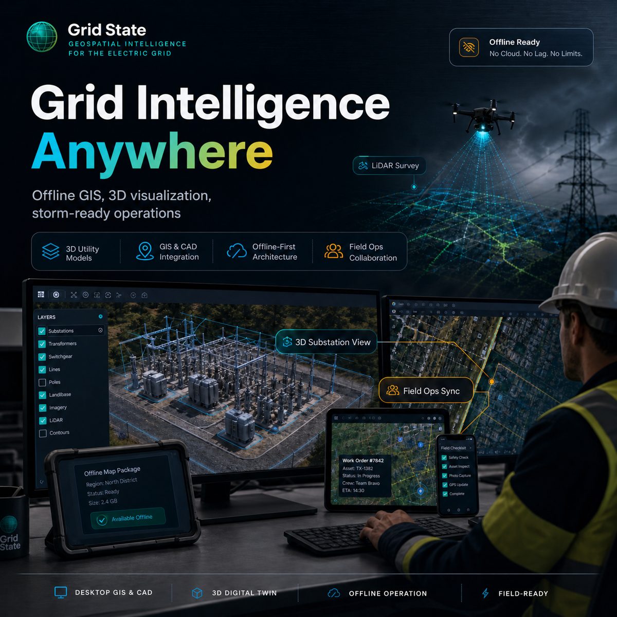 GridState NERC CIP compliance dashboard showing BES Cyber System categorization, applicability matrix, and severity status indicators